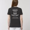 Camiseta orgánica blanca chica el arte no es un lujo de espalda